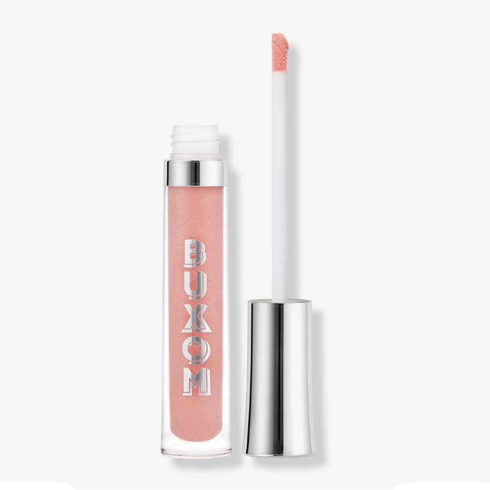 Buxom Plumping Lip Polish in shade White Russian Sparkle (nude pink sparkle)